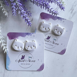 Cat face studs