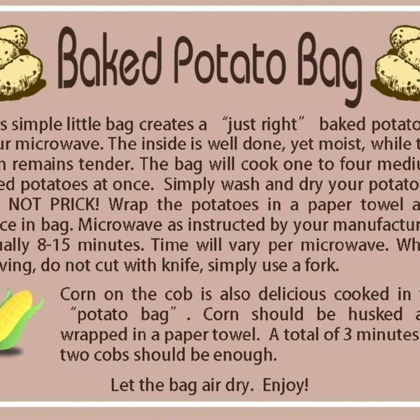 Microwave Baked Potato Bags