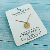 Stainless Steel Necklace - Lotus