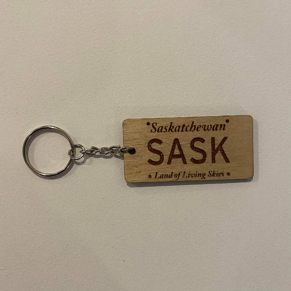 Sask License Plate Keychains