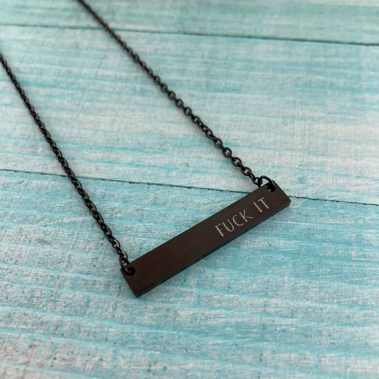 Stainless Steel Necklace - Fuck It