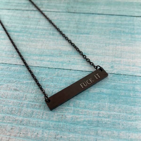 Stainless Steel Necklace - Fuck It