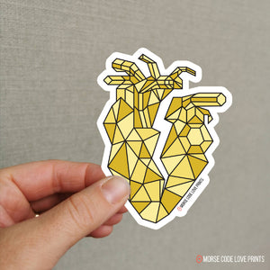 Geometric Heart | Vinyl Sticker