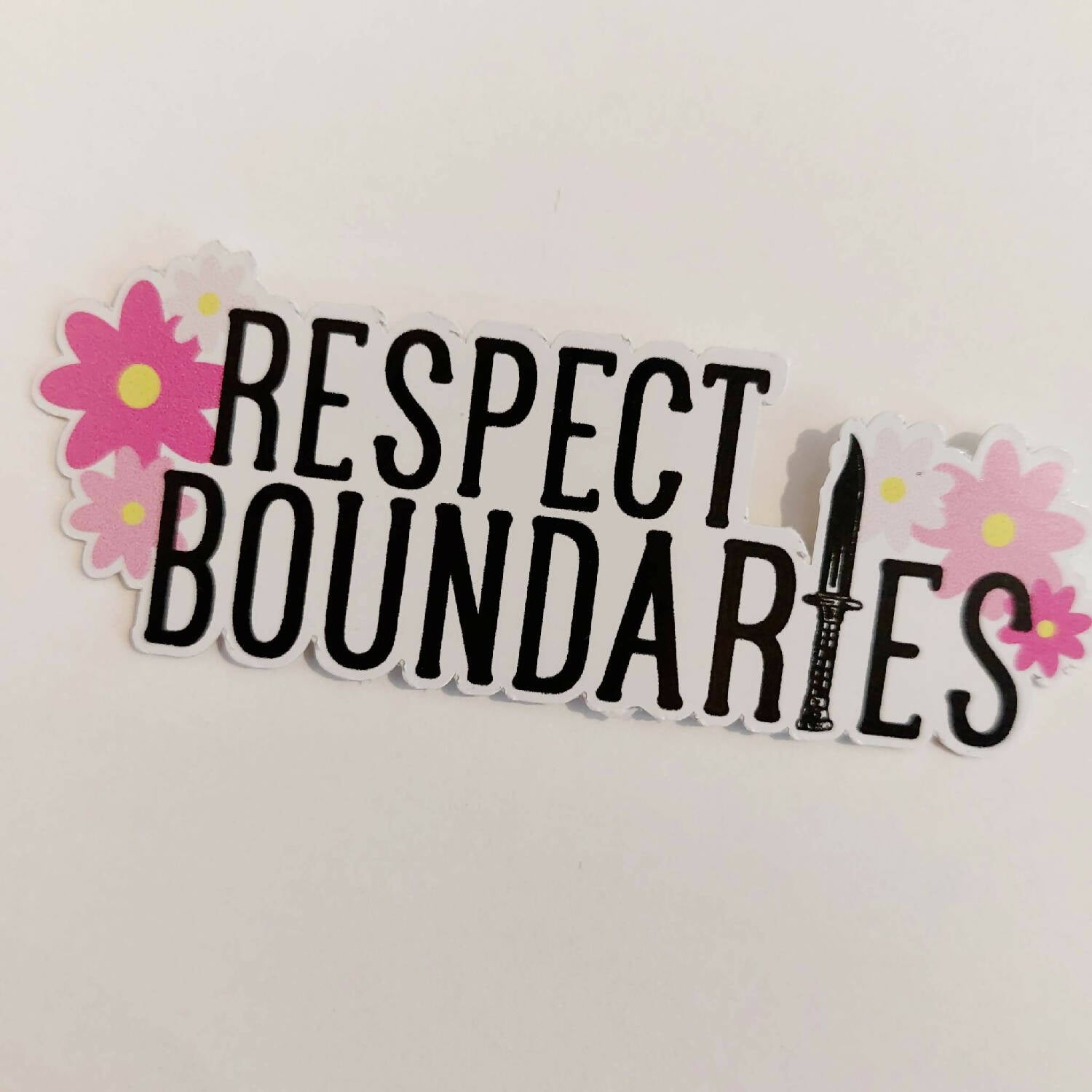 'Boundaries' Vinyl Sticker