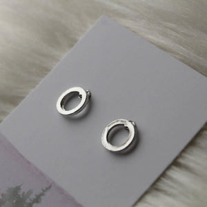 Circle geometric earrings