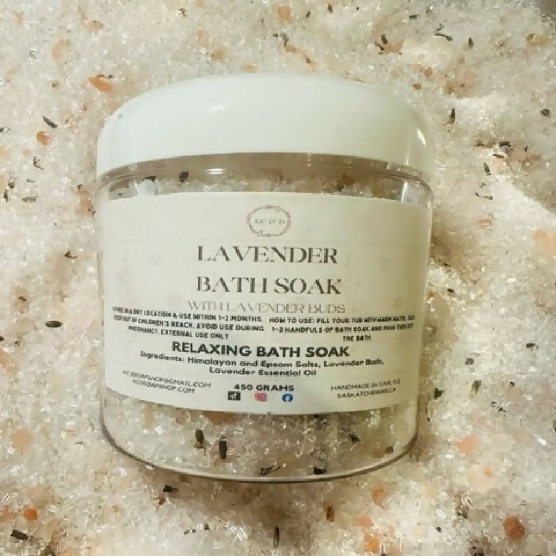 Lavender Bath Salts Soak