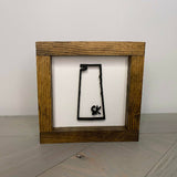 Sask Province Outline 3D Sign - 6"