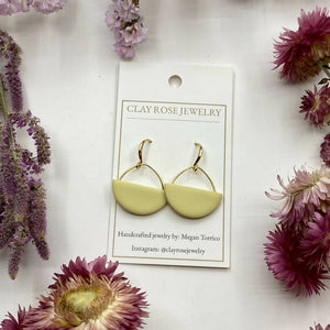 Half Circle Dangle Earrings