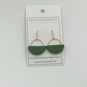 Half Circle Dangle Earrings