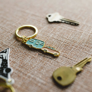 Happy Camper | Enamel Keychain