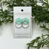 Double Hexagon Studs