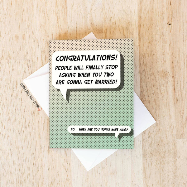 Getting Married | Wedding & Engagement | Greeting Card