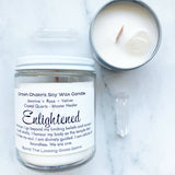 Enlightenment Soy Wax Crystal Intention Candle 8oz
