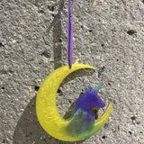 Hanging Moon Decor, resin