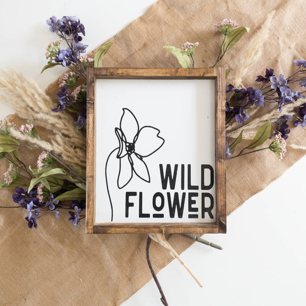 Wild Flower l Wood Signs