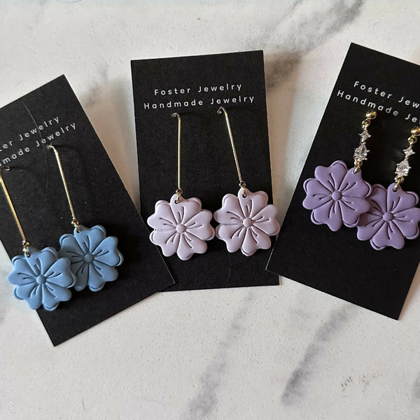 Flower earrings