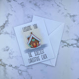 Sweetest Christmas Ever Stickard (Greeting Card with Sticker)