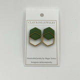 Double Hexagon Studs