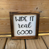 Wipe It Real Good Sign