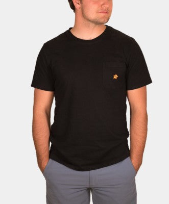 FLAT // Prairie Lily Embroidered Pocket Tee / Unisex