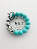 Print Silicone Bracelet Keychain