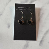 Gold V earrings