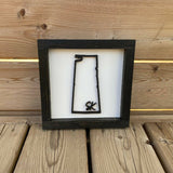 Sask Province Outline Sign - 8"