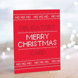 Obligatory Christmas Card | Christmas & Holidays | Greeting Card