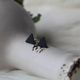 Geometric triangle earrings
