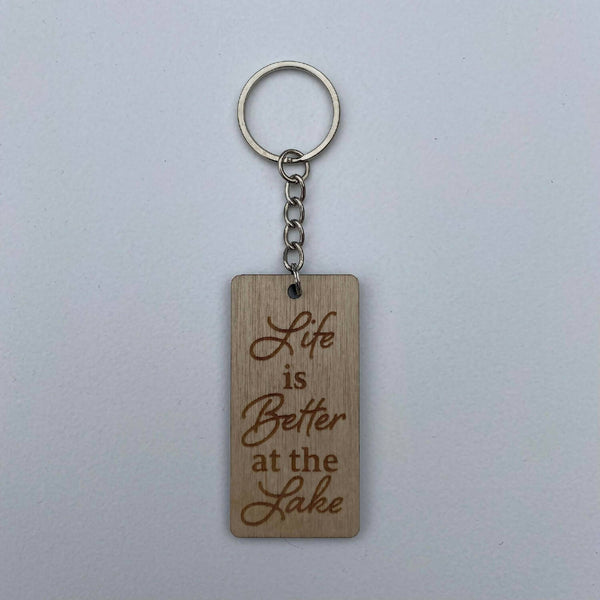 Life Is Better At The Lake Keychain