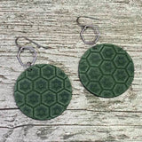 Amber Rayne Designs Mixed media Leather earrings - statement earrings