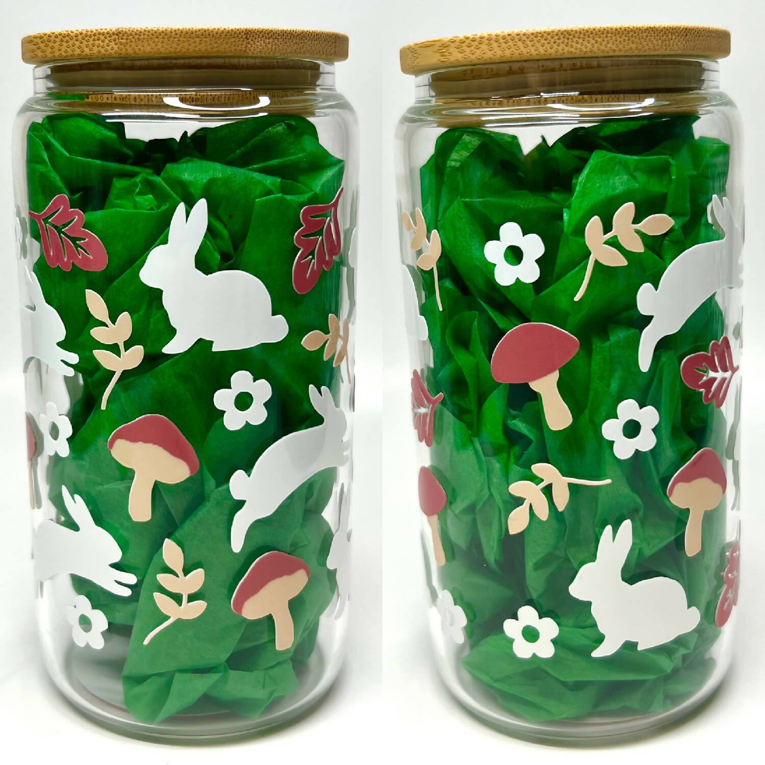 Woodland Creatures Libbey Glass Can Cup