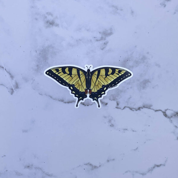 Western Tiger Swallowtail Butterfly Waterproof Sticker
