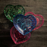 Heart Trinket Dishes, resin