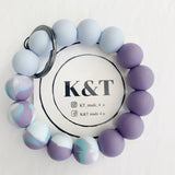 Print Silicone Bracelet Keychain