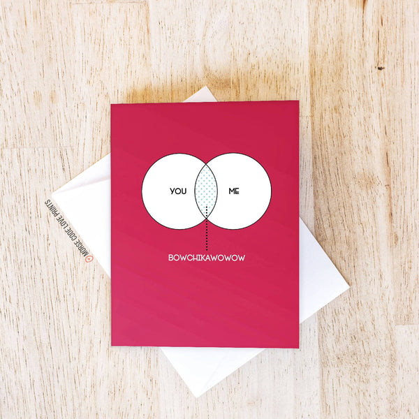 Venn Diagrame (Bowchikawowow) | Love | Greeting Card