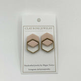 Double Hexagon Studs
