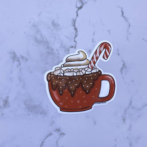Hot Chocolate Waterproof Sticker
