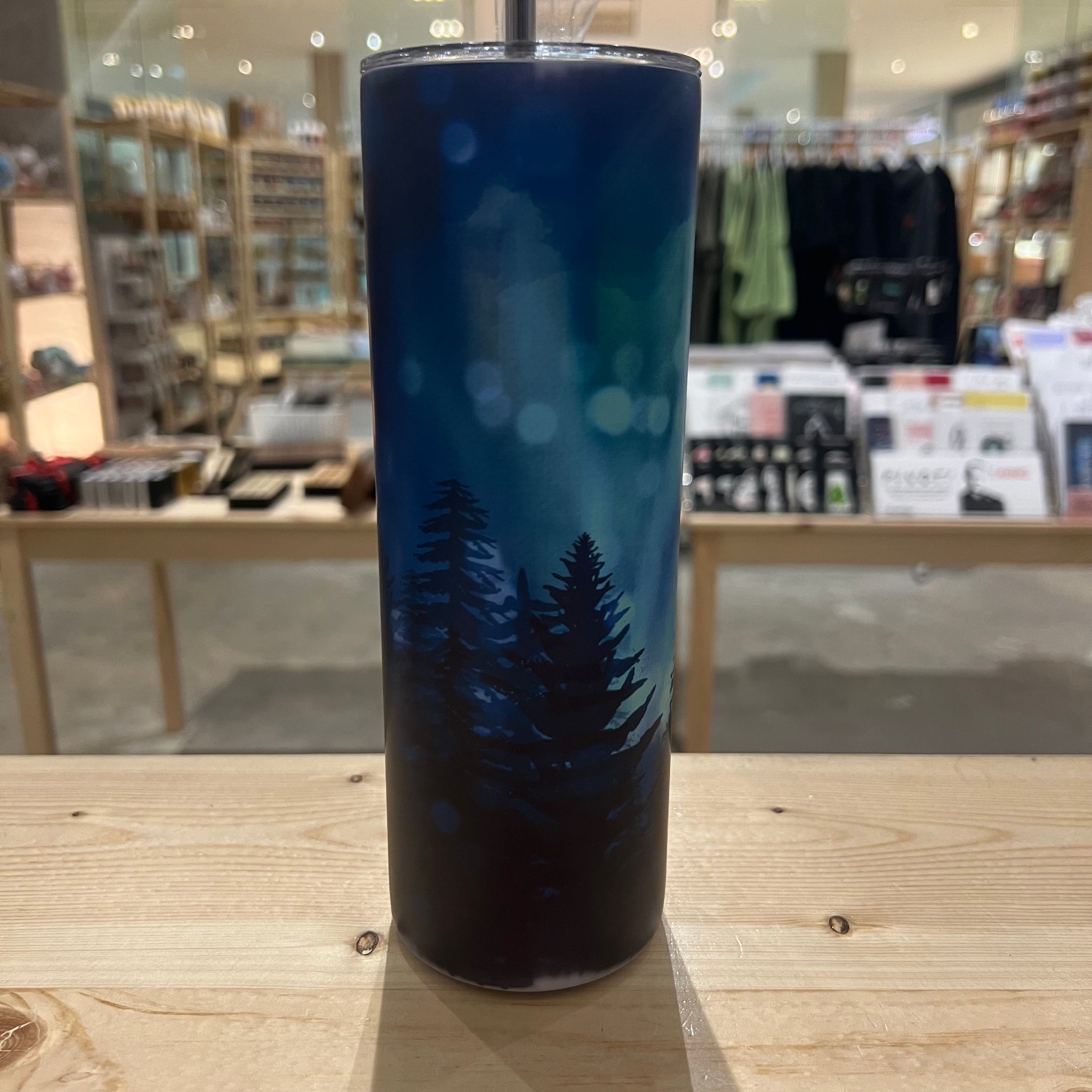 Forest with Beautiful Blue Sky Tumbler