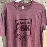 Maroon Made in SK Unisex Tee