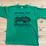 Kid's Fluffy Cows Green Tee