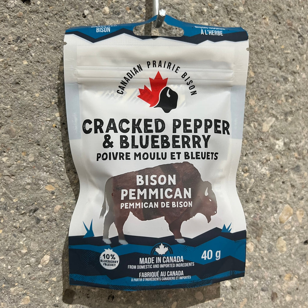 Bison Pemmican - Cracked Pepper & Blueberry