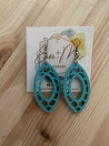 Geometric Honeycomb Earrings