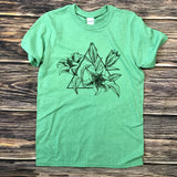 Green Prairie Lily Unisex Tee - HandmadeSask