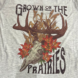 Grown on the Prairies T-shirt, unisex grey