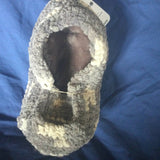 Leather soled lined adult slippers size 5-6