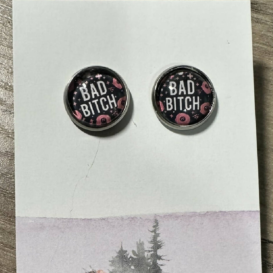 Bad bitch earrings