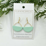 Half Circle Dangle Earrings