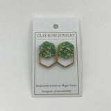 Double Hexagon Studs