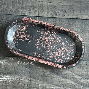 Oval Trinket Tray, resin